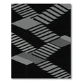 Linear Gray Stair Optical Illusion Rug