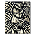Classic Zebra Stripe Impression Rug