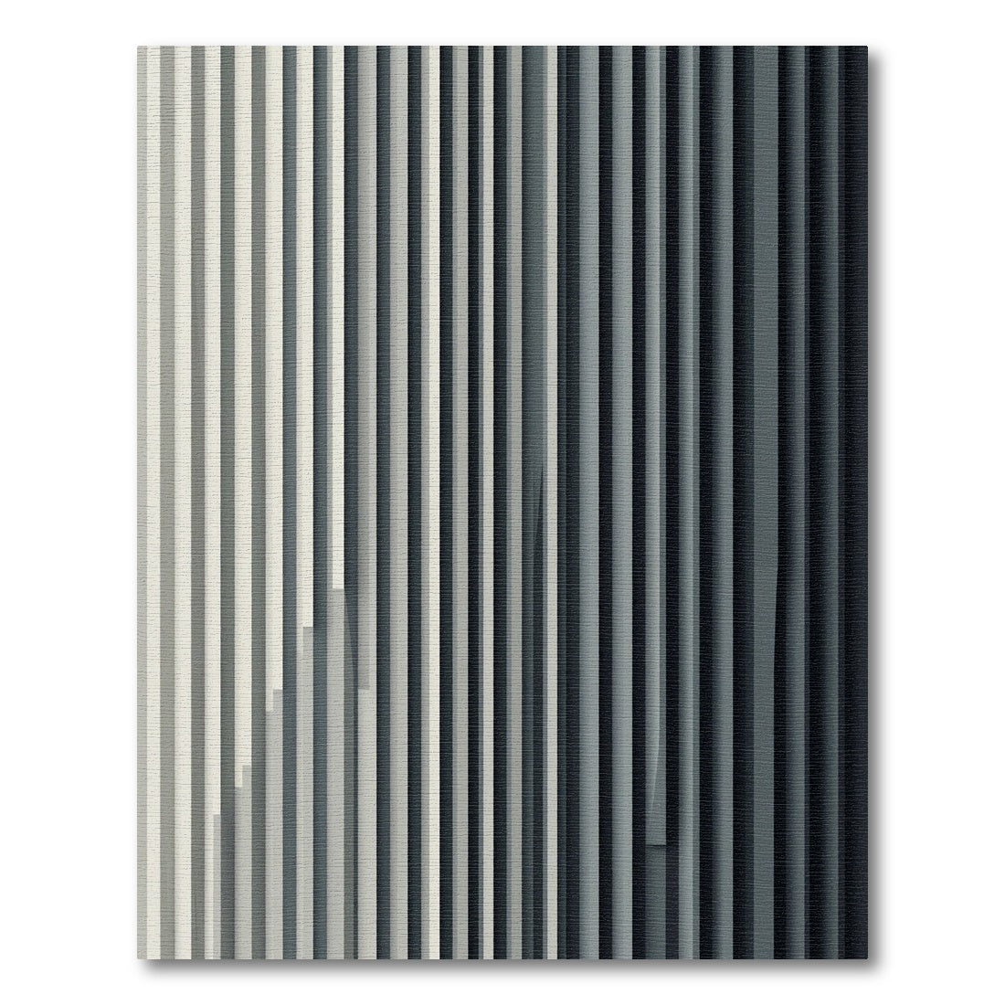 Gradient Vertical Stripe Texture Rug