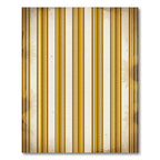 Golden Sunflower Vertical Stripe Overlay Rug