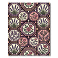 Vintage Floral Lavender Rose Octagons Rug