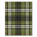 Classic Olive Green Tartan Plaid Rug