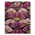 Art Deco Magenta Pink Fan Collage Rug