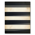 Dark Cream Horizontal Striped Rug