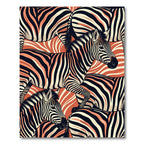 Bold Orange Zebra Stripe Herd Rug