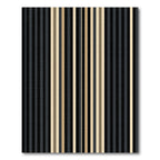 Modern Black Tan Vertical Stripe Rug