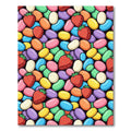 Playful Strawberry and Jelly Bean Medley Rug