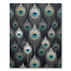 Elegant Peacock Feather Teal Eye Rug