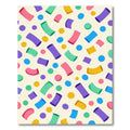 Playful Colorful Confetti Abstract Shape Rug