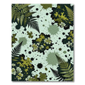 Earthy Fern Splash Abstract Rug