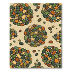 Nature Inspired Pebble Cluster Arrangement Rug