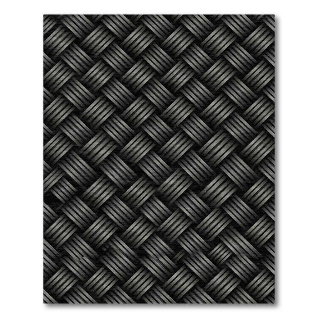 Charcoal Grey Interlocking Strands Rug