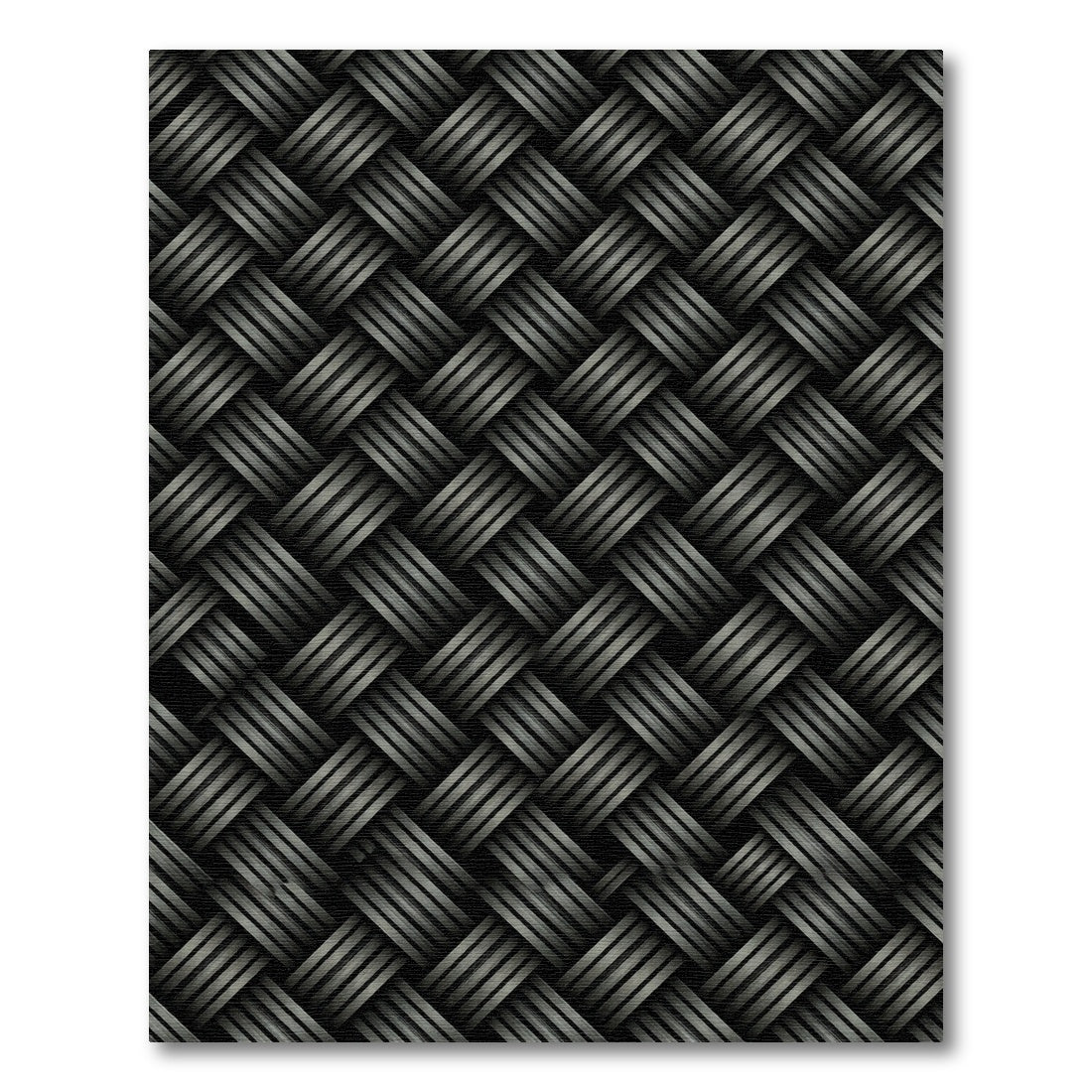 Charcoal Grey Interlocking Strands Rug