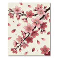 Elegant Pink Sakura Cherry Blossom Branch Rug