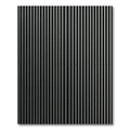 Modern Black Vertical Stripe Rug