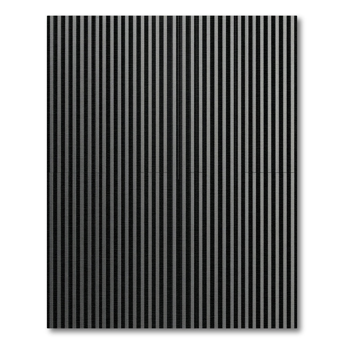Modern Black Vertical Stripe Rug