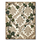 Vintage Ivy Damask Victorian Foliage Rug