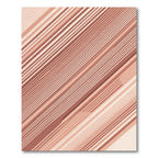 Earthy Terracotta Diagonal Linear Stripe Rug