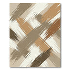 Earthy Swirl Brushstroke Texture Rug