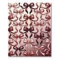 Elegant Rose Gold Ribbon Bows Rug