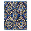 Geometric Starburst Navy and Gold Rug