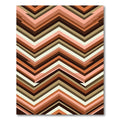 Earthy Chevron Stripes Rug