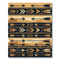 Golden Arrow Tribal Stripe Rug