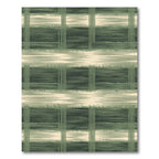 Textured Sage and Cream Plaid Rug