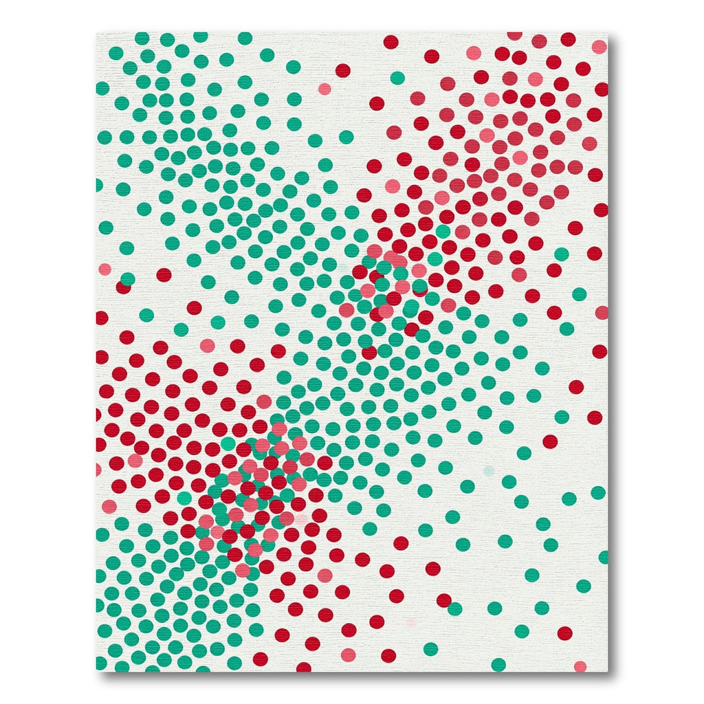 Crimson Teal Polka Dot Burst Rug