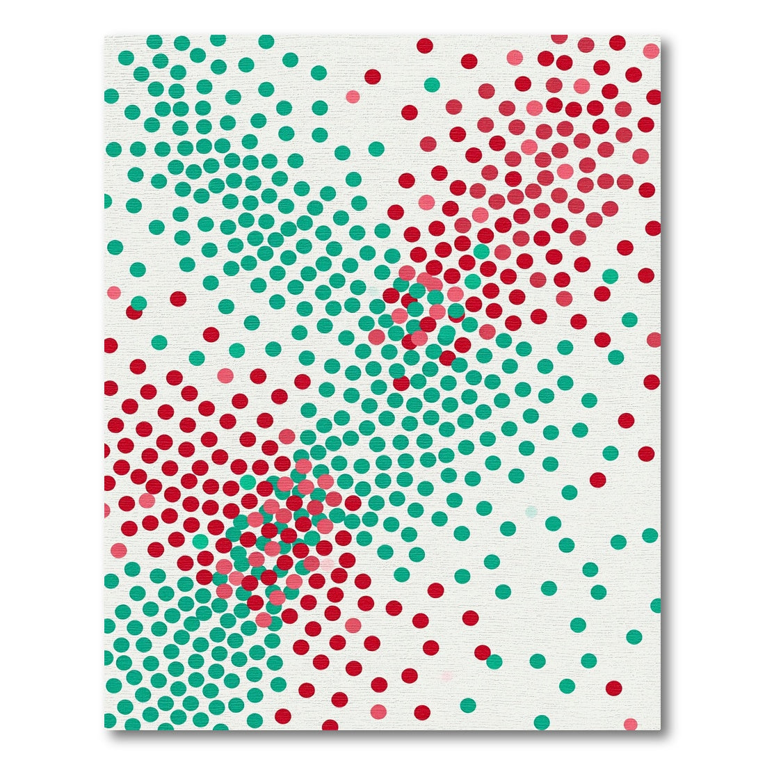 Crimson Teal Polka Dot Burst Rug