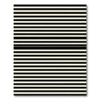 Minimalist Black and Cream Horizontal Striped Rug