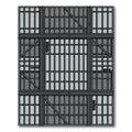 Industrial Steel Grate Geometric Rug