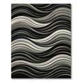 Monochromatic Wavy Stream Abstract Rug