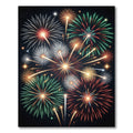 Vibrant Multicolored Celestial Burst Area Rug