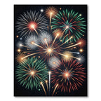Vibrant Multicolored Celestial Burst Area Rug