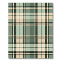 Vintage Sage Plaid Checked Grid Rug