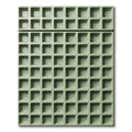 Sage Grid Geometric Square Block Rug