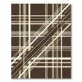Brown Beige Intersecting Stripe Rug
