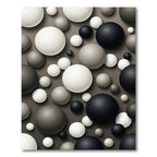 Monochromatic Spherical Abstract Polka Dot Rug