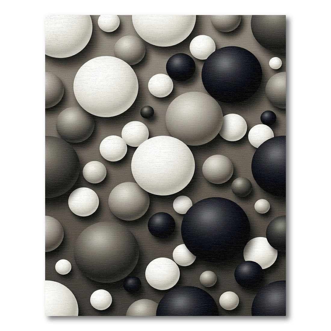 Monochromatic Spherical Abstract Polka Dot Rug