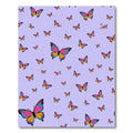Pink Yellow Blue Butterfly Meadow Rug