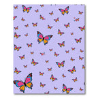 Pink Yellow Blue Butterfly Meadow Rug
