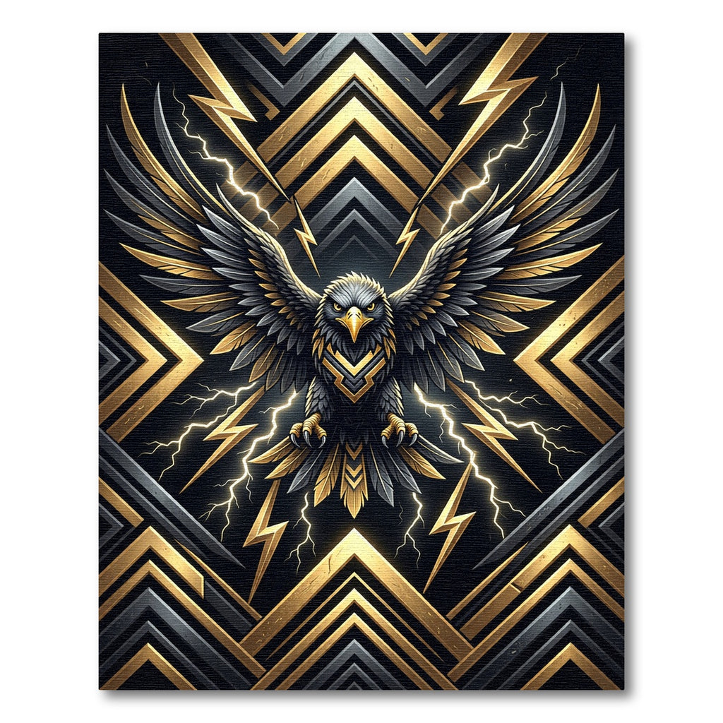 Golden Eagle Lightning Bolt Rug