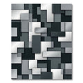 Monochromatic Geometric Stacked Squares Rug