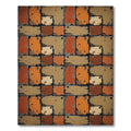 Industrial Geometric Tiled Ochre Brick Rug
