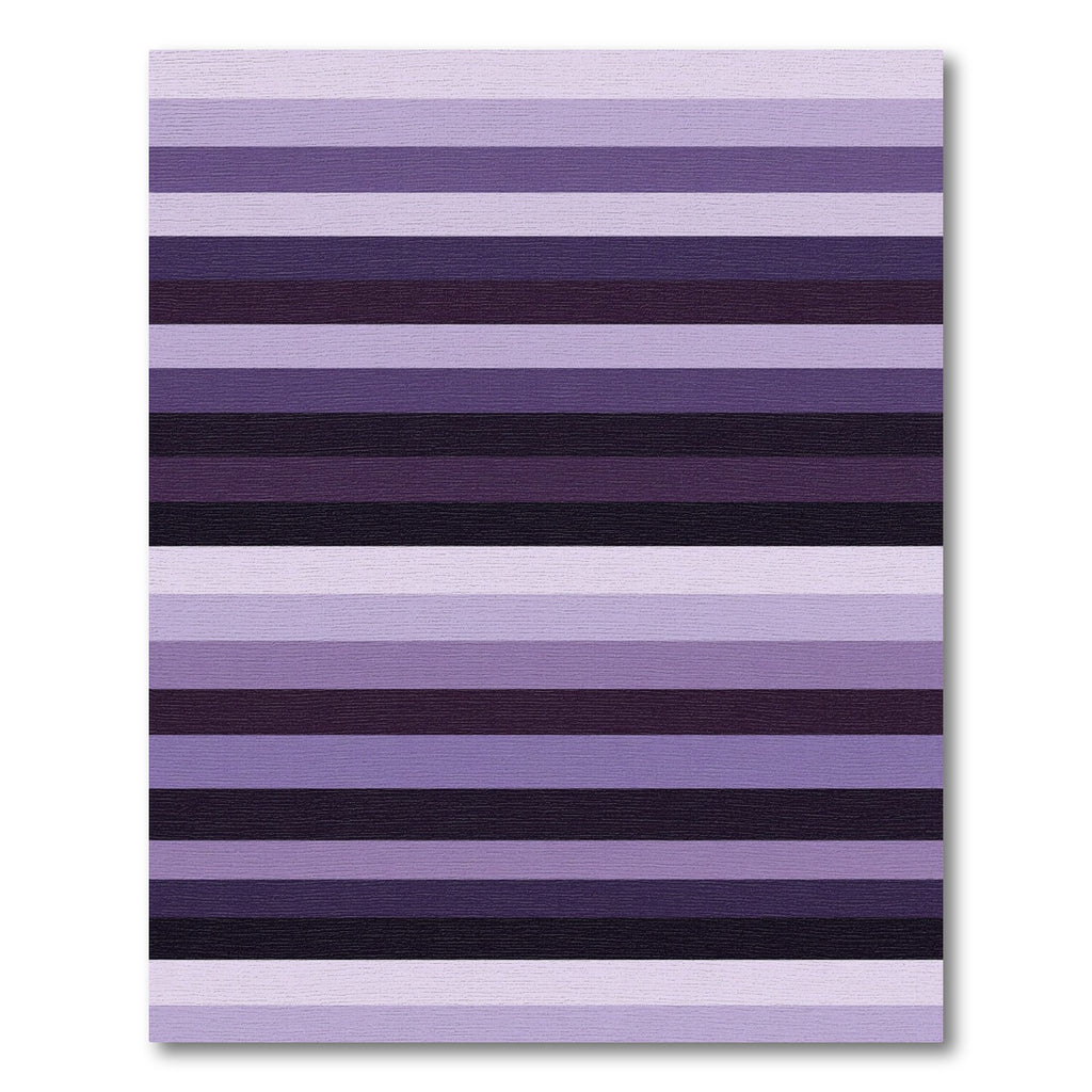 Modern Purple Ombre Linear Stripe Rug