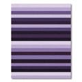 Modern Purple Ombre Linear Stripe Rug