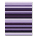 Modern Purple Ombre Linear Stripe Rug