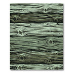 Rustic Sage Green Wood Grain Rug