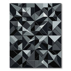 Monochromatic Geometric Faceted Composition Rug